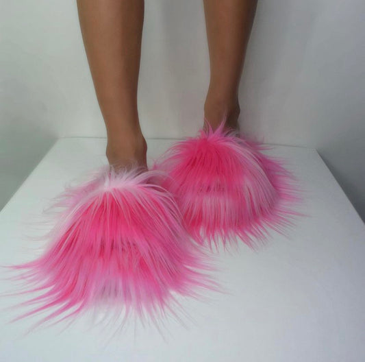Fur Slippers - Strawberry Shortcake